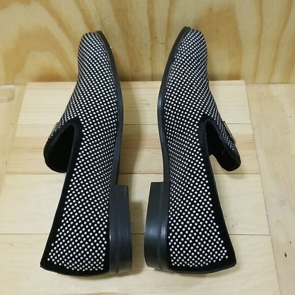 Men\'s Stacy Adams Swagger Studded Black/Silver Slip On Dress Shoes size 14 main image 3